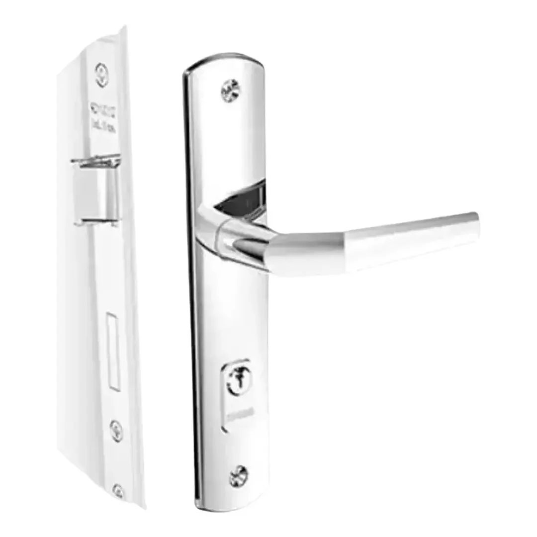 Fechadura Externa Perfil Estreito 20×53 Popline Cromado – Soprano
